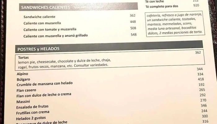 Blas:  Menu - Restaurante