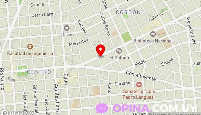 mapa de Bonfrisco Negocios Inmobiliarios Agencia inmobiliaria en Montevideo