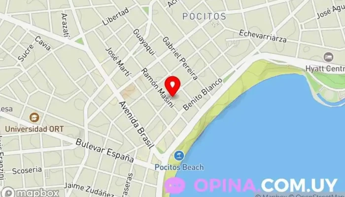 mapa de Bonhomía Libros Librería en Montevideo