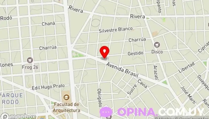 mapa de bookstore Librería en Montevideo