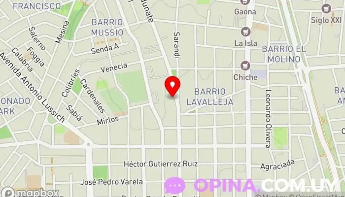 mapa de Bosquemar - Of. de ventas Altos de Barrio Norte Agencia inmobiliaria en Maldonado