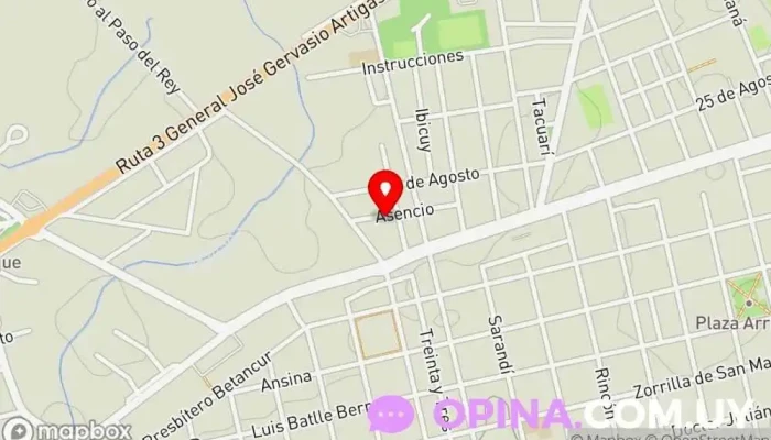 mapa de Boxing Class San José Gimnasio en San José de Mayo