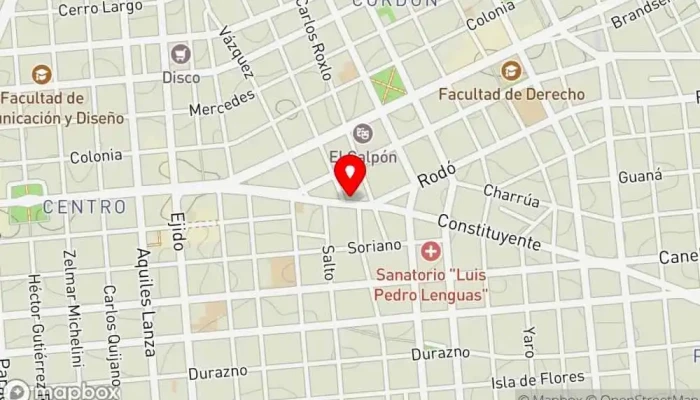 mapa de Brassas Uy Parrilla en Montevideo