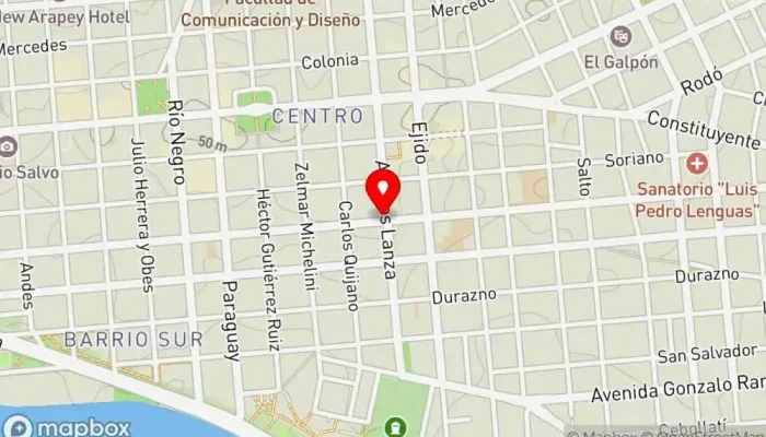 mapa de Brecha Bar y Cafe Bar en Montevideo