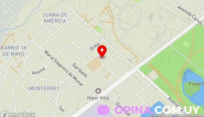 mapa de Brillarte Escuela de arte en Ciudad de la Costa