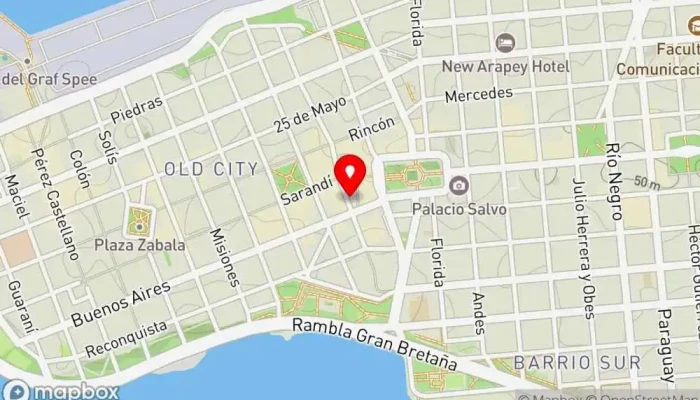 mapa de Brixton Bar Bar en Montevideo