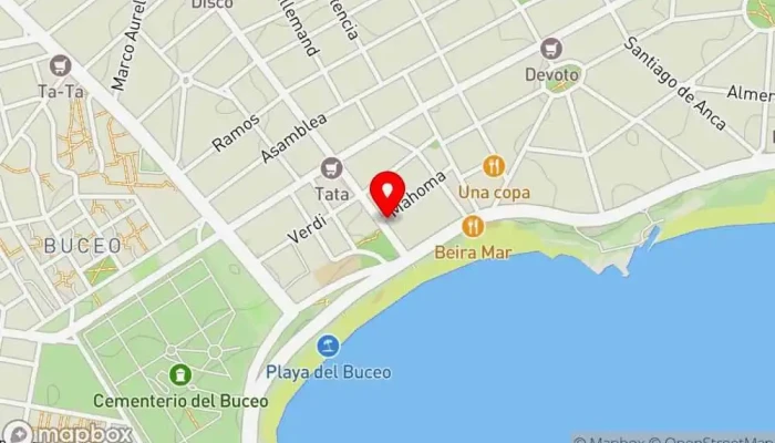 mapa de Bruna Resto Pub And Music Pub restaurante en Montevideo