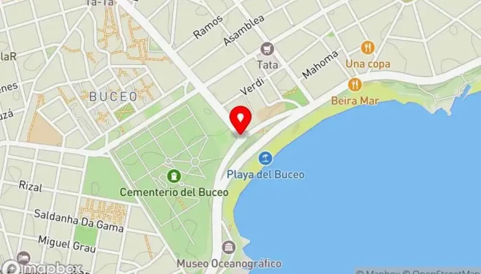 mapa de Buceo  en Montevideo