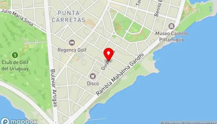 mapa de Bulka Cafetería en Montevideo