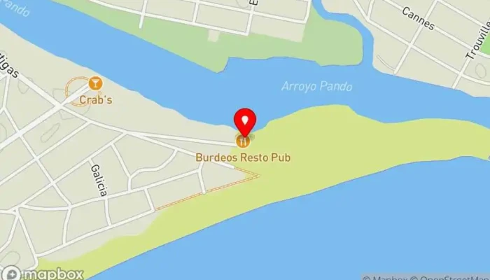 mapa de Burdeos Restaurante de comida rápida, Restaurante en Ciudad de la Costa