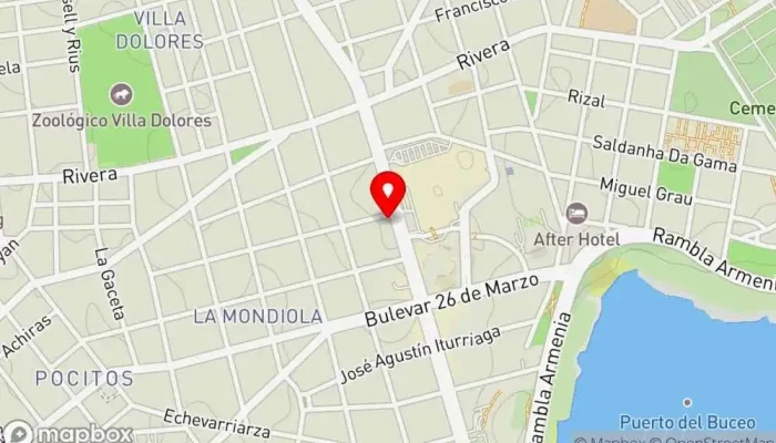 mapa de Burger King Restaurante de comida rápida, Hamburguesería en Montevideo