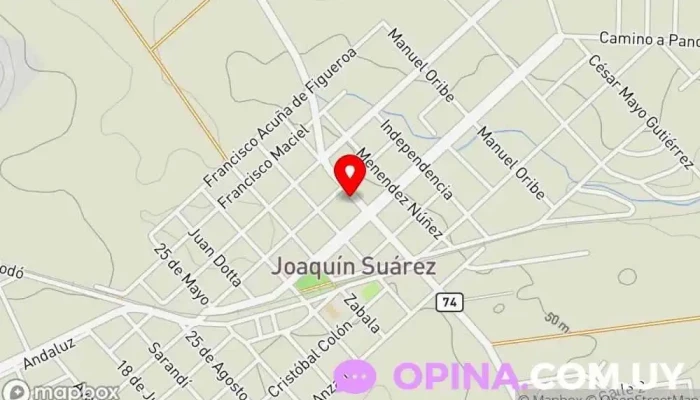 mapa de CAAMEPA Hospital en Joaquín Suárez