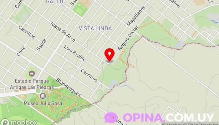 mapa de Cabaña Edén Sudec número 558 Granja en Las Piedras