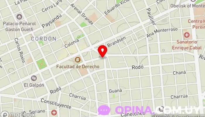 mapa de Caceccom  en Montevideo