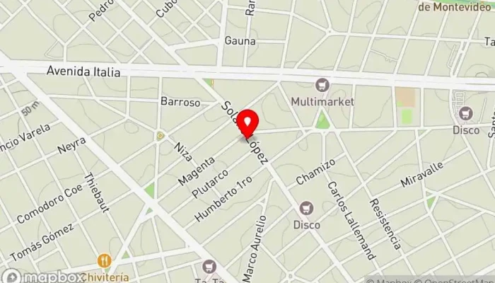 mapa de Café Amor Perfecto Uruguay Tienda de café en Montevideo