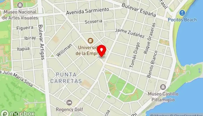 mapa de Café Butiá Cafetería en Montevideo