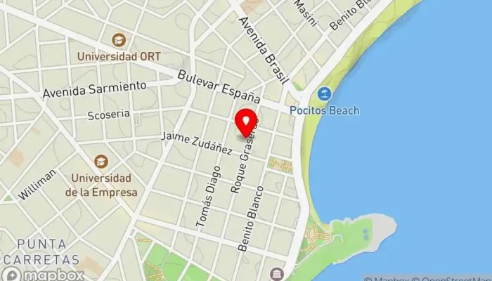 mapa de Café Cum Panis Cafetería en Montevideo