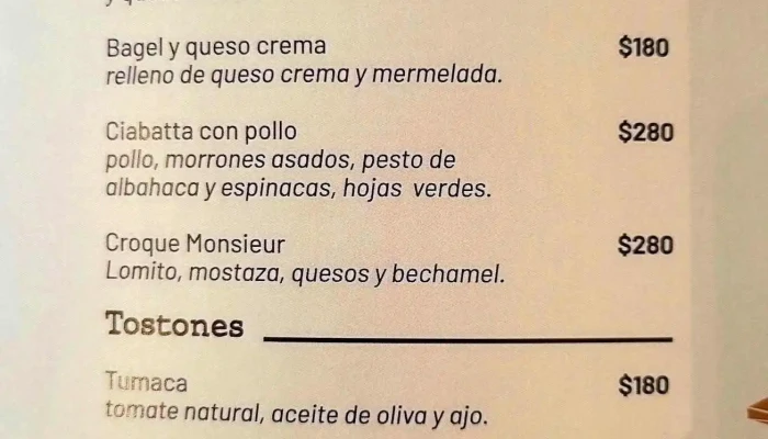 Cafe Cum Panis Menu - Cafetería