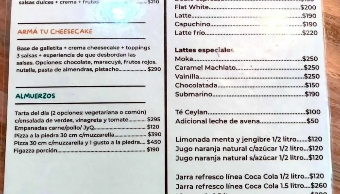 Cafe Kids Menu - Cafetería