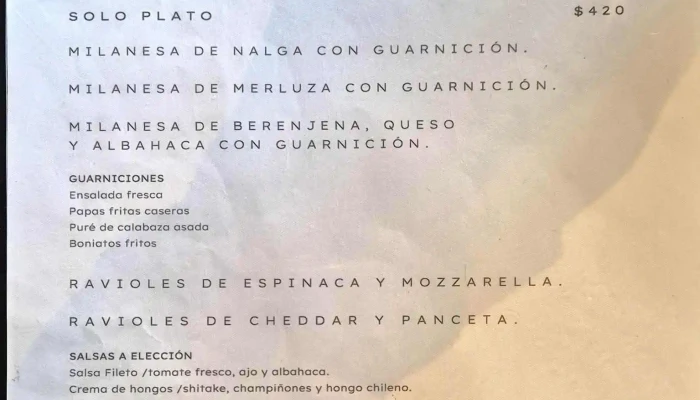 Cafe La Diaria Menu - Restaurante