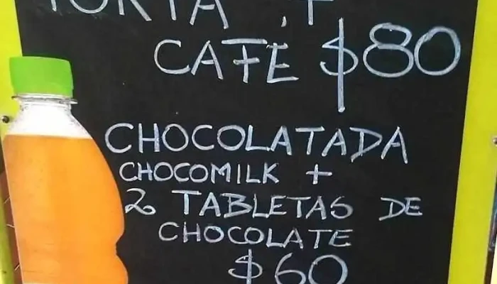 Cafe La Terminal:  Menu - Cafetería