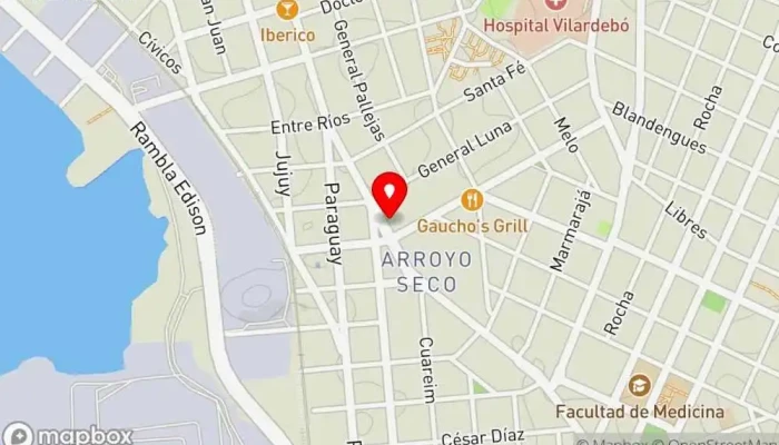 mapa de Café las pioneras Cafetería en Montevideo