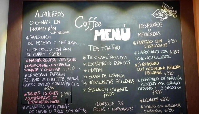 Cafe Lavazza Ancap Menu