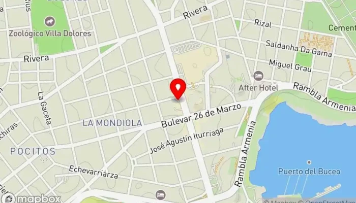 mapa de Café Martínez Cafetería en Montevideo