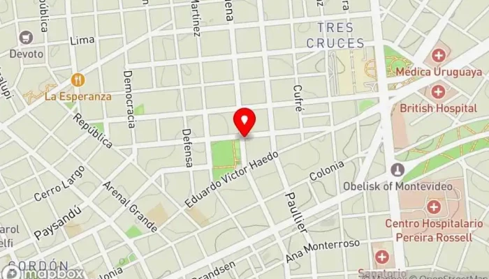 mapa de Cafe Y Bar Rey Bar en Montevideo