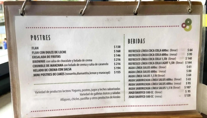 Cafeteria Impasa:  Menu - Cafetería