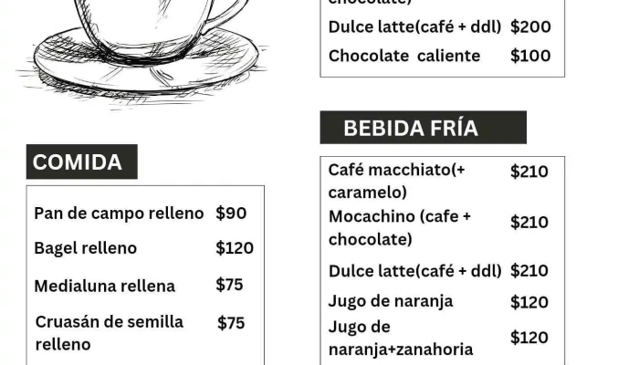 Cafeteria Lp Menu - Cafetería