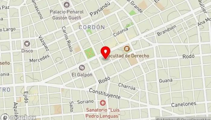 mapa de CAFETERIA NOTARIADO Cafetería en Montevideo