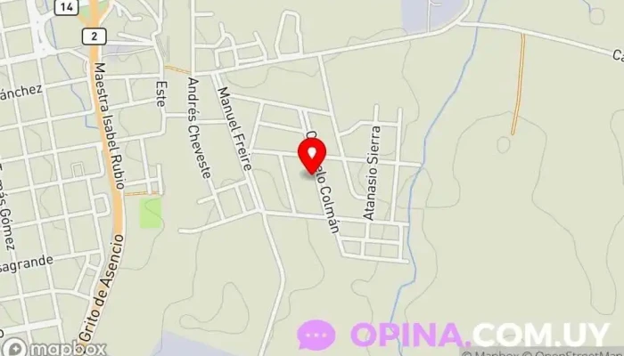 mapa de Caif 56 Escuela en Mercedes