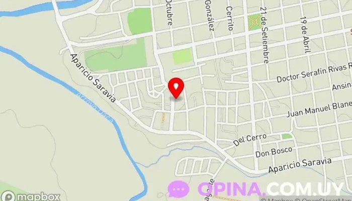 mapa de CAIF Adelante Escuela en Mercedes