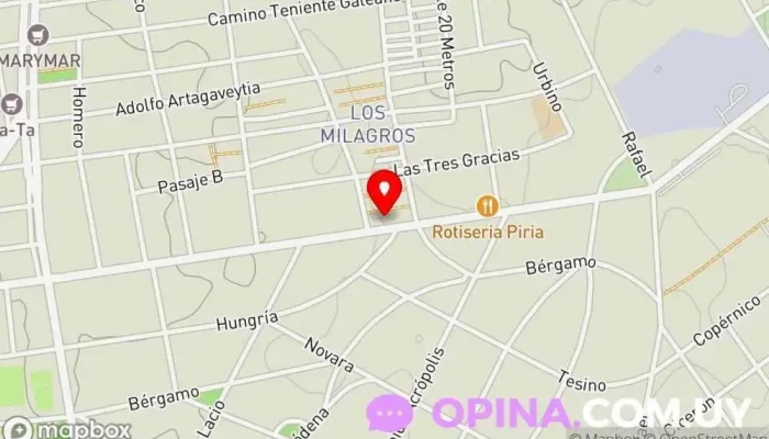 mapa de Caif Campo De Los Milagros Escuela en Montevideo