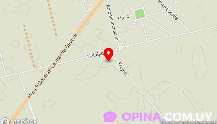 mapa de Caif CARACOLITO Escuela en Rocha