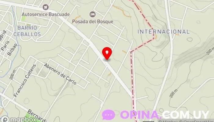 mapa de CAIF Cerro Caqueiro Escuela en Rivera