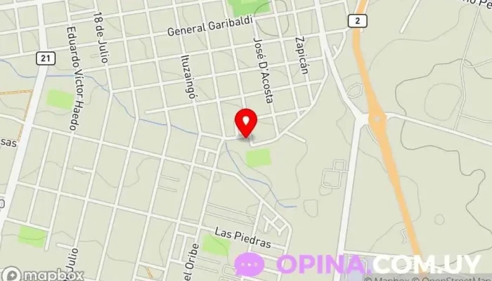 mapa de CAIF Cunitas Jardín de infancia en Mercedes