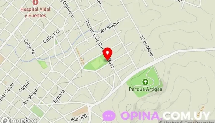 mapa de Caif Dejando Huellitas Escuela en Minas