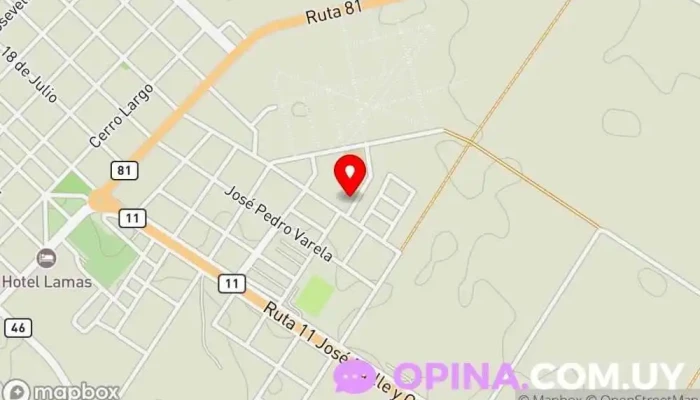 mapa de CAIF El Arca Escuela en Santa Lucía