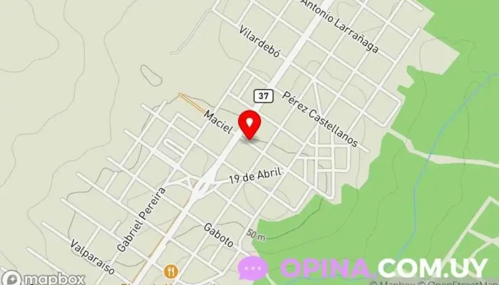 mapa de CAIF El Bosque Escuela en Piriápolis