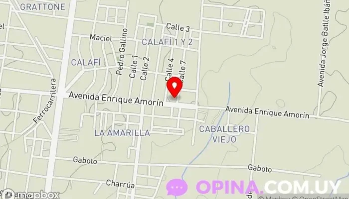 mapa de Caif .Guadalupe Escuela en Salto