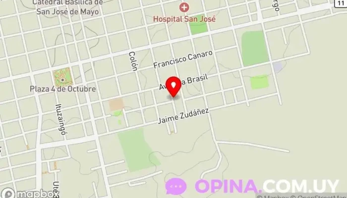 mapa de CAIF La Calesita Escuela en San José de Mayo