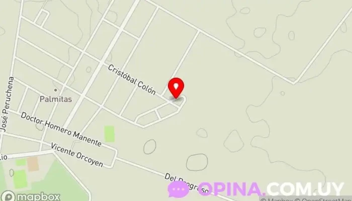 mapa de Caif Las Palmitas Escuela en Palmitas