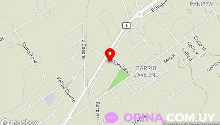 mapa de Caif los pinitos Jardín de infancia en Toledo