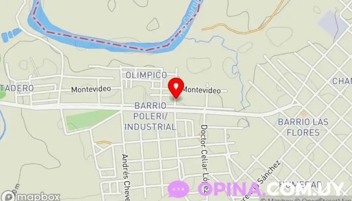 mapa de Caif Jardín de infancia en Artigas