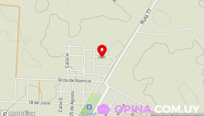 mapa de CAIF Jardín de infancia en Cardal