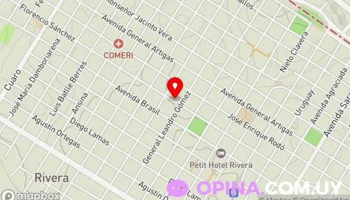 mapa de CAIF Mariamol Jardín de infancia en Rivera