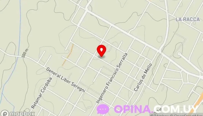 mapa de CAIF Obra Social Mandubí Centro Head Start en Rivera