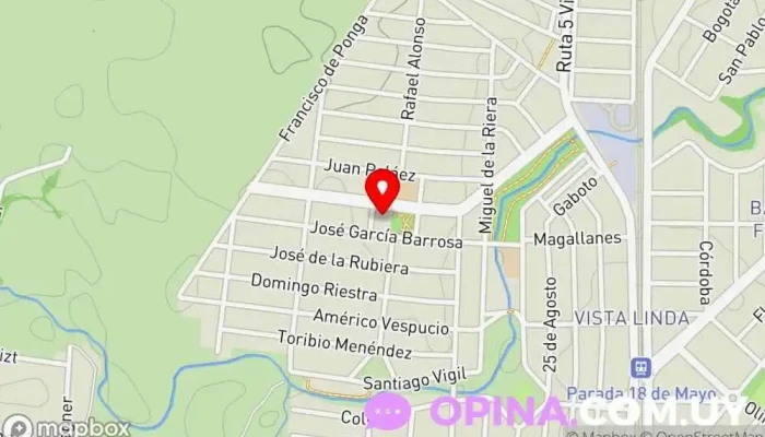 mapa de CAIF VISTA LINDA PPP Escuela en Progreso